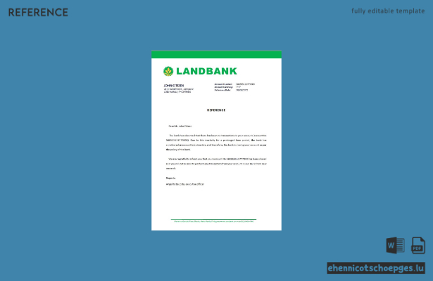 Beispiel für die Schließung der philippinischen Landbank (Vorschau)